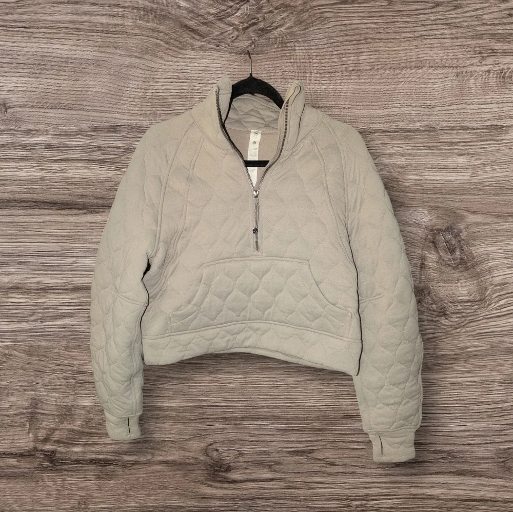 Lululemon Scuba Oversized Quilted Half Zip